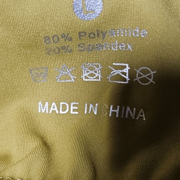 The Gym People Gold Sports Bra Womens Size Large Tank Top Padded Support Workout - Picture 6 of 8